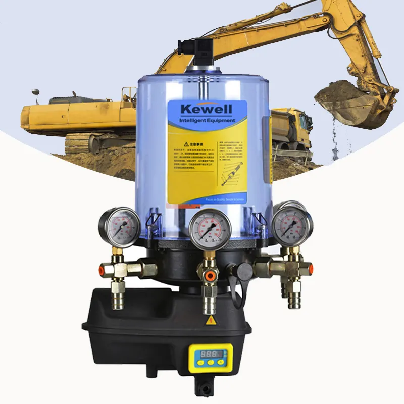 POLY-4-6C Electric Lubrication Thick Grease Bucket Pump Transfer Auto Central Plunger Lobe Feeder Oil Lube Piston System