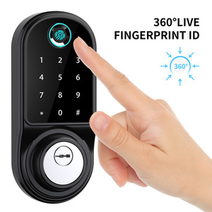 Tuya APP Fernbedienung Smart US Riegels chloss Finger abdruck Fechadura Digitales Passwort Innen haus Elektronisches Schloss Mit Schlüssel - Product Image 4