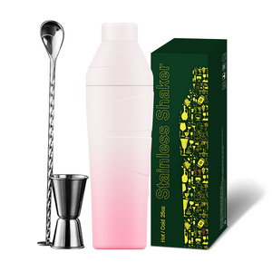 Cách nhiệt Cocktail Shaker một lạnh 3-trong-1 Cocktail làm Kit-cách nhiệt Shaker, lọc, đo lường, cuốn sách công thức - Product Image 1
