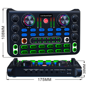 Mini Recording Usb <strong>Audio</strong> Interface Podcast <strong>Microphone</strong> Mixer Professional Sound Card for Recording Studio - Product Image 5
