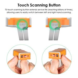 <strong>New</strong> Arrival T3 Portable Bluetooth Ring Barcode Scanner Mini 2D QR Code <strong>Reader</strong> Glove <strong>Style</strong> for Warehouse Work - Product Image 3