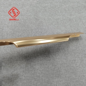 Bán buôn hiện đại tối giản đơn giản Matt Đen Nhà Bếp ẩn ngăn kéo đồ nội thất cạnh xử lý bằng gỗ hợp kim nhôm xử lý - Product Image 5