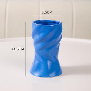 クリエイティブリンクルデザインマグスタイリッシュカラフルな手持ちカップセラミックコーヒーマグラテアフタヌーンティーバイブ - Product Image 6