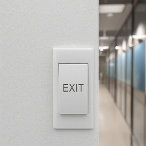Smart Door Lock Access Control <strong>System</strong> Surface Mounted 12V Mini Plastic <strong>Push</strong> to <strong>Exit</strong> <strong>Button</strong> Switch With Indoor and Office - Product Image 6