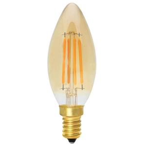 Vintage Edison <span class=keywords><strong>LED</strong></span> Filament ampuller kısılabilir C35 4W temizle cam E14/B15d taban