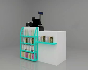 超市钢材收银台Pos收银台订制化妆品店订做支票柜台 - Product Image 4