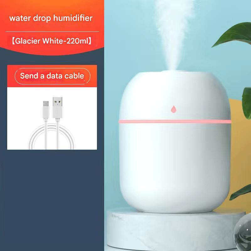 Les gouttelettes d'eau blanche