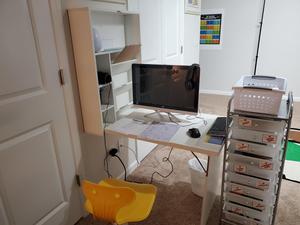 Mesa de comedor plegable multifuncional montada en la pared Escritorio flotante convertible Escritorio de computadora con ahorro de espacio plegable con estante lateral