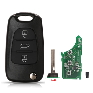 3ボタンフリップリモートカーキー433MhzID46チップforHyundai I20 I30 IX35 Avante Fit Kia K2K5 Sportage Auto Key Fob - Product Image 2