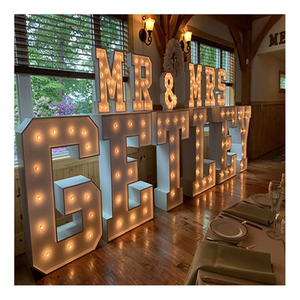 Dekoration Festzelt Zeichen Big Bulb LED KTV Bar Billboard Rostiges und leuchtendes Wort mit Dot Matrix Exposed Personality Lighting - Product Image 1