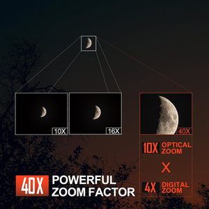 Salida WiFi y HDMI Cámaras digitales de 64MP Cámara de video óptica 10X Fotografía Cámara Vlogging para YouTube