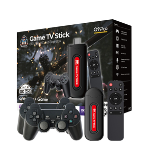 Chromecast Eingebauter Q9 Pro Game TV-Stick mit 2.4G Wireless <span class=keywords><strong>Controller</strong></span>-Unterstützung Android Windows Smart TV 36000 Spiele BT 64GB