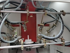 Çok istasyonlu otomatik kumlama sürekli dönen Platform kumlama makinesi - Product Image 4