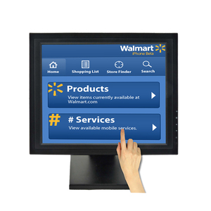 Monitor táctil de cajero de escritorio de 15 pulgadas Pantalla multitáctil PCAP de 10 puntos Resolución de 1024x768 - Product Image 6