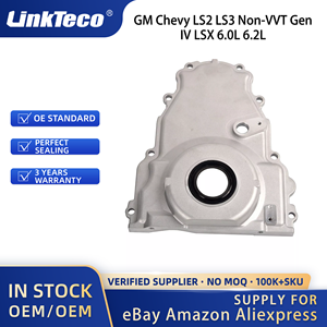 Linkteco Engine Timing Cover for <strong>GM</strong> Chevy LS2 LS3 Non-VVT Gen IV LSX 6.0L 6.2L 2005-2015 12633906 12600326 WG2148623 12561243 - Product Image 2