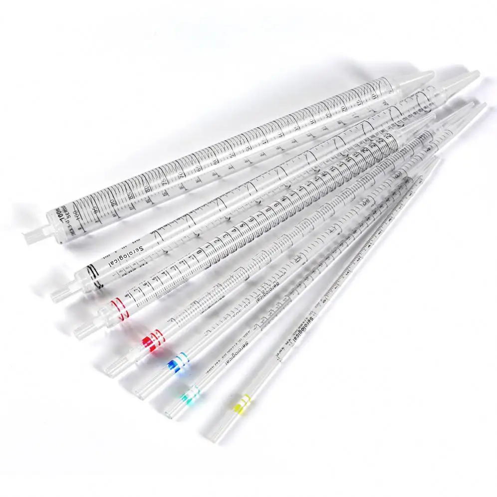 Bireysel sarılmış standart İpucu tek kullanımlık serolojik pipetler 2ml