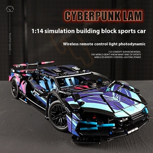 Customizable <strong>1</strong>:14 <strong>1</strong>:<strong>10</strong> Building Blocks Cyberpunk Racing Car Assembled Model Toy Remote Control Sports Car <strong>RC</strong> Cars Toy for Boys - Product Image 5