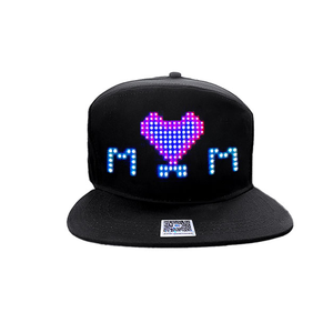 RGB Color Light up <strong>LED</strong> Cap Multi Language <strong>LED</strong> Display Hat Scrolling Message Display Panel Eye-catching Luminous <strong>Led</strong> Flashing Hat - Product Image 4