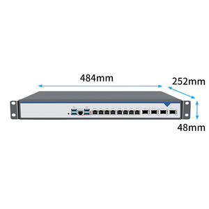 BKHD OEM 1U Rackmount Server C612 8*LAN 4*SFP 2*DDR4 Intel Xeon E5-2650V4 E5-2695V4 Firewall VPN Gateway <strong>Network</strong> <strong>Computer</strong> - Product Image 4