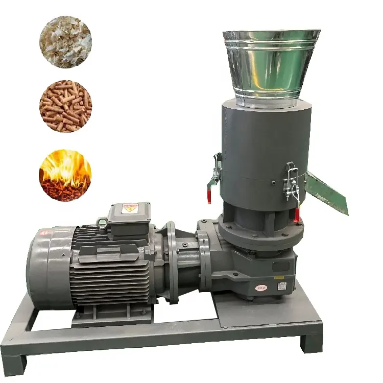 Fornecimento de fábrica máquina de pellets de serragem de biomassa de casca de arroz máquina de pellets de madeira