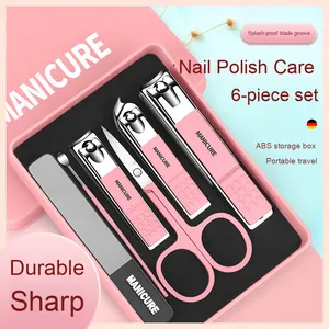 ODM Beauty Paslanmaz Çelik Tırnak Makası 6 Parçalı Çevre Dostu Set Yüksek Kaliteli Renkli Kutu Tırnak Bakım Seti - Product Image 2