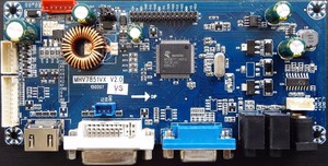 Módulo de pantalla LCD Full HD, convertidor lvds a hdm-i vga dvi, placa controladora lcd