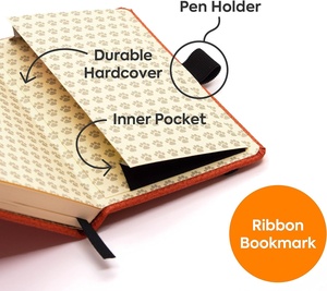 Dingbats fauna A6 griglia taccuino tascabile in pelle rigida piccolo diario chiusura elastica porta penna segnalibro lavoro A5 regalo - Product Image 4