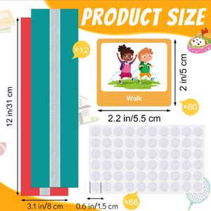 儿童视觉时间图表非语言交流视觉辅助计划日卡 - Product Image 5