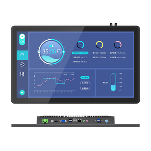 Lettore pubblicitario incorporato Lcd industriale computer DC 12V/5A 1 * VGA 1 * HD MI 1 * DVI schermo touch screen monitor industria pannello pc - Product Image 1