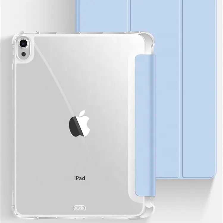Custom Smart Cover สำหรับ iPad 9th Gen กรณี TPU Edge ใสสำหรับ iPad Air 4 5 Pro 11กรณีผู้ถือดินสอ