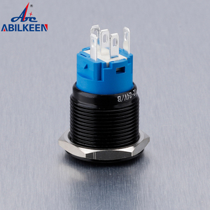 Interruttore a pulsante piatto 12mm/16mm/19mm/22mm/25mm/28mm/30mm ON OFF connettore a pulsante in metallo interruttore a pulsante a led - Product Image 4