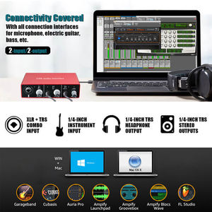 Factory Price Customizable Interface Audio Studio Xlr Pro 2in2out Irig2 Sound Card Studio Recording Mixer Usb Audio Interface - Product Image 4