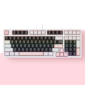 98-Keys Ergonomic Gamer Mechanical <strong>Keyboard</strong> Compact Layout Wired Color Lighting ABS <strong>Numeric</strong> <strong>Keypad</strong> for Office Gaming - Product Image 4