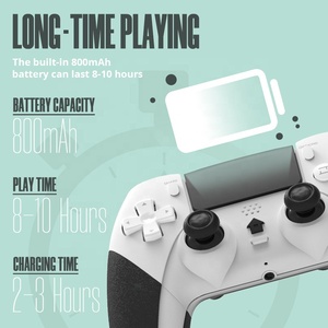 Control remoto inalámbrico Gamepad Doble vibración Función Turbo Botón de respaldo Controlador de juego Gyro de seis ejes para consola P3 P4 - Product Image 3