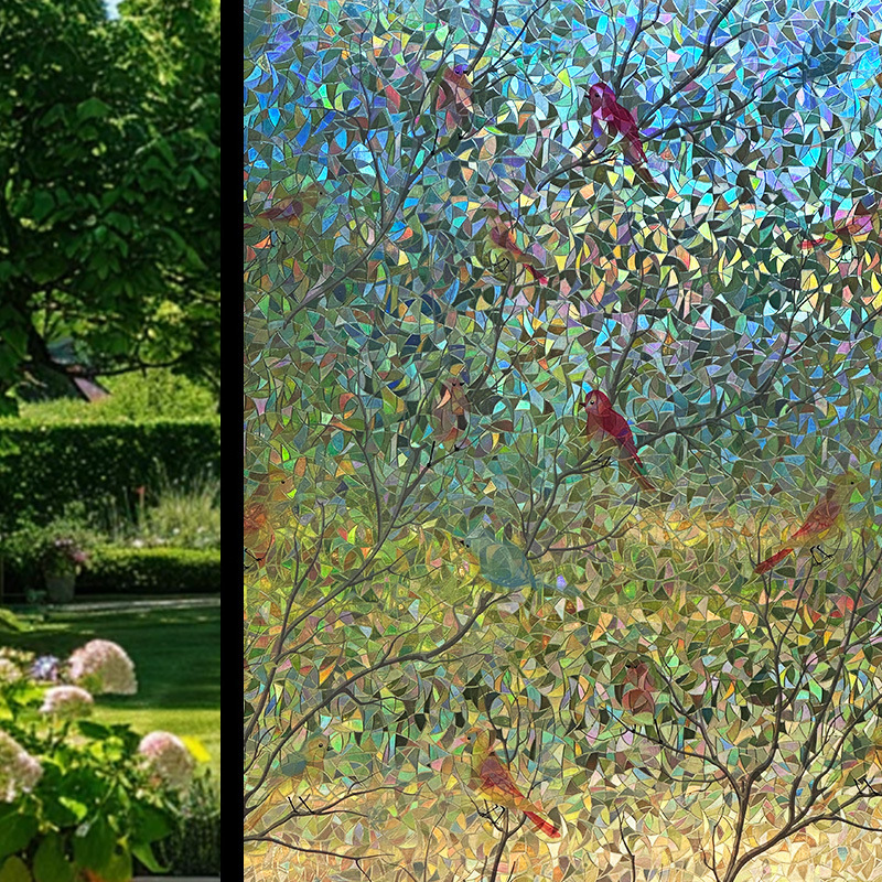 Motif d'oiseau irisé60*100cm