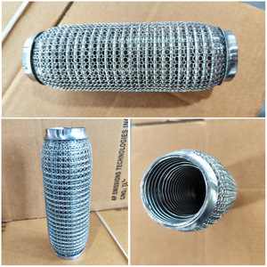 Tuyau flexible d'échappement universel avec double tresse/interlock/mamelon/tresse en maille/bride - Product Image 6