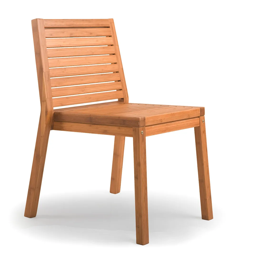 Colma chair in modern design outdoor garden furniture sets bamboo dining chairs