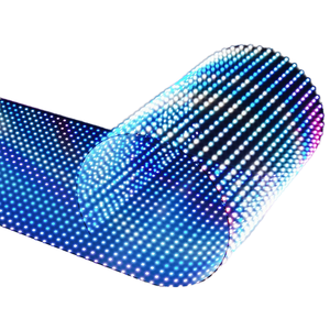 Transparenter flexibler LED-Bildschirm für den Innenbereich auf einem Glasfenster aufzug Verwendung mit Animations funktion - Product Image 1