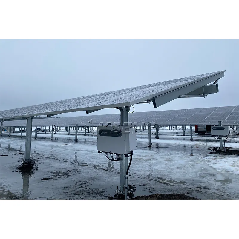 Kseng جهاز تتبع بالطاقة الشمسية أفقي أحادي المحور لتحسين كفاءة الطاقة نظام تتبع بالطاقة الشمسية الكهروضوئية التلقائي