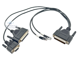 ขั้วต่อ D-Sub ตัวผู้เป็นตัวเมีย25Pin DB25กำหนดได้เองกับสายอนุกรมตัวผู้และตัวเมีย DB9 9Pin RJ9ตัวผู้ - Product Image 1