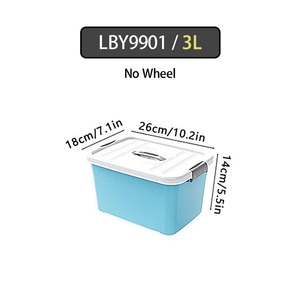 おもちゃ収納用蓋多機能デザインボックス付き卸売カスタマイズ可能小型プラスチック収納容器おもちゃオーガナイザー - Product Image 1