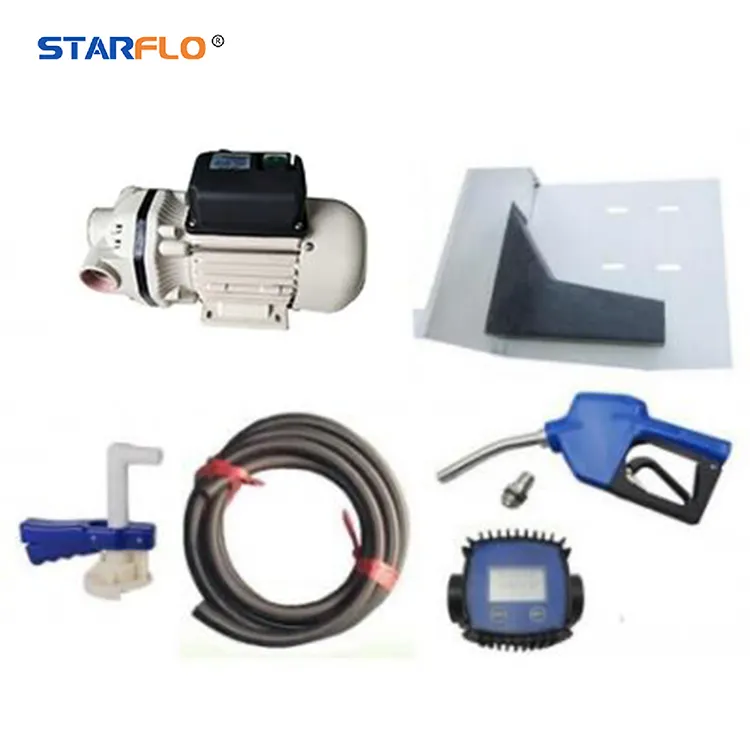 STARFLO Fuel tamburo elettrico acido liquido trasferimento olio liquido distributore di carburante 230V AC 50LPM chimico adblue pompa