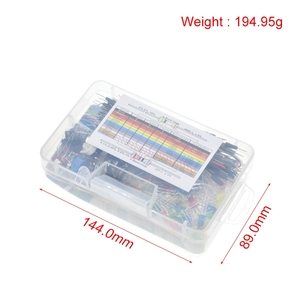 TZT-Starter-Kit für Arduino-Widerstand/LED/Kondensator/Überbrückung kabel/Breadboard-Widerstands kit mit Verkaufs box - Product Image 2