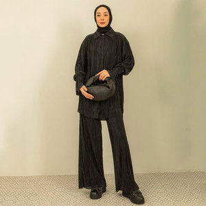 2024, скромный комплект из двух предметов в праздничном стиле, мусульманская юбка, Женское Платье макси с моллюсками и завязками на бретельках, популярный элемент Абая - Product Image 4