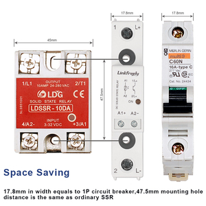 · Scheda modulo relè a stato solido 10A DC DC 4V 5V 12V 24V 32VDC uscita ingresso 1-60V DC controllo tensione relè SSR remoto - Product Image 4