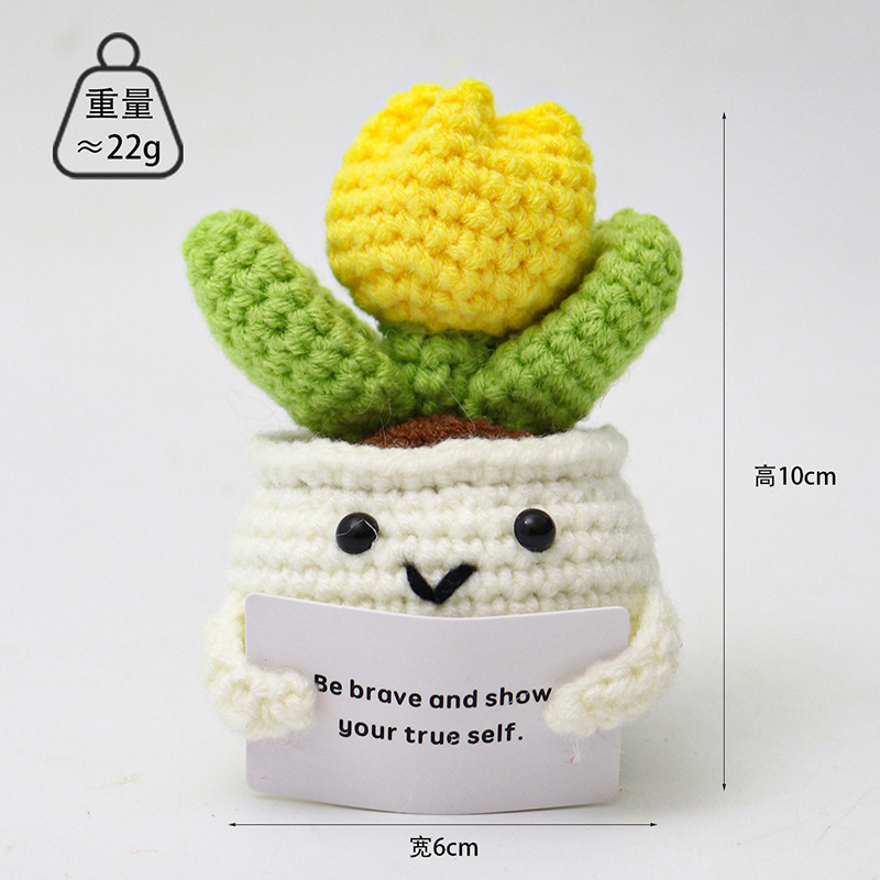 Tulipán en maceta blancaBCard