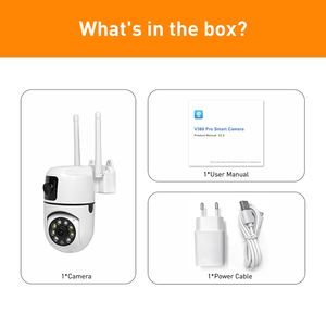 V380 RV1-WiFi 1MP + 1MP çift Lens kapalı güvenlik kamera HD PTZ gece görüş bulut veri hareket algılama dahili iki yönlü ses - Product Image 6