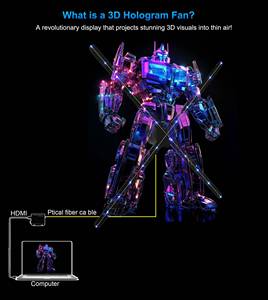 65cm <strong>Computer</strong> Interactive 3D Led Hologram Fan with HDMI Input Synchronization Holographic 3d Fan for PC Connection - Product Image 2