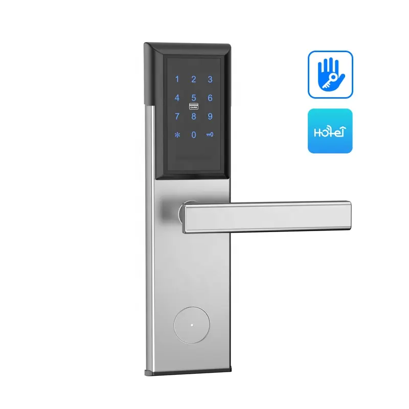 Candado inteligente de diente azul, cerradura de puerta conectada por wifi