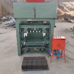 Efficient KM4-40 Semi-automatic Concrete <strong>Block</strong> Brick Making <strong>Machine</strong> Production <strong>Line</strong> Producing 400-200-200mm LWH Hollow Bricks - Product Image 4